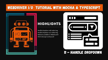 #11 | Handeling Dropdown | WebdriverIO Mocha Framework