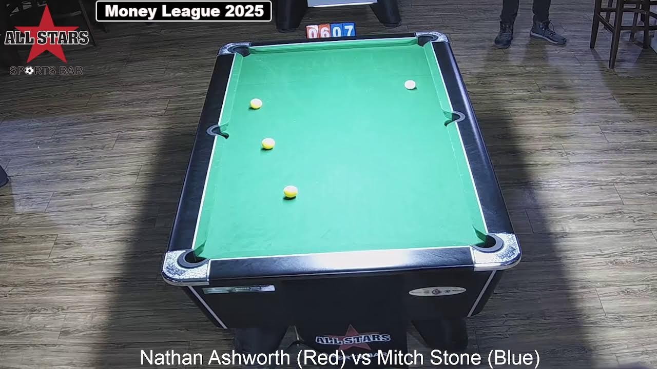 Allstars Weston Money League Nathan Ashworth (Red) v Mitch Stone (Blue)