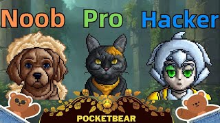 NOOB vs PRO vs HACKER - Shooting the Pixel | @PocketBear470