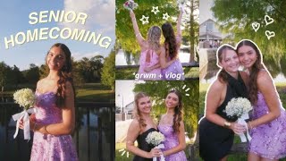 senior hoco 🤍 | grwm + vlog !!
