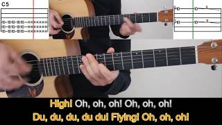 Video thumbnail of "Given to fly by Pearl Jam - ♫ Guitar Tutorial - Karaoke"