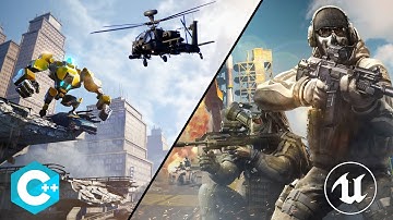 Unreal Engine C++: Create Helicopter-Bot & AI Shooter | Full Course