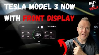 Tesla Model 3 now with Front Display - Best front display on the market !!!