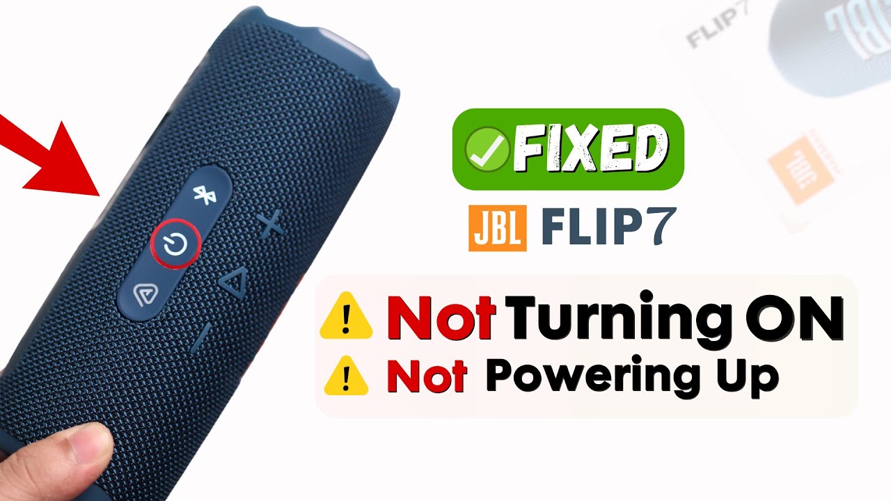 Fix JBL Flip 7 Not Turning ON! - YouTube