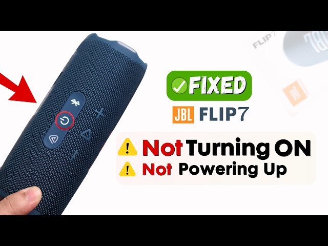 Fix JBL Flip 7 Not Turning ON! - YouTube