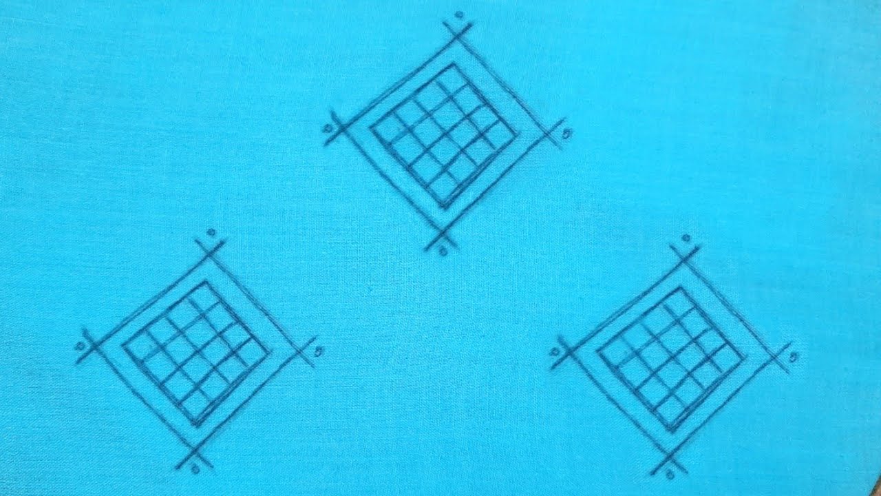 All Over Motif Design for Dress/Kurti/Shirt (Hand Embroidery Work)
