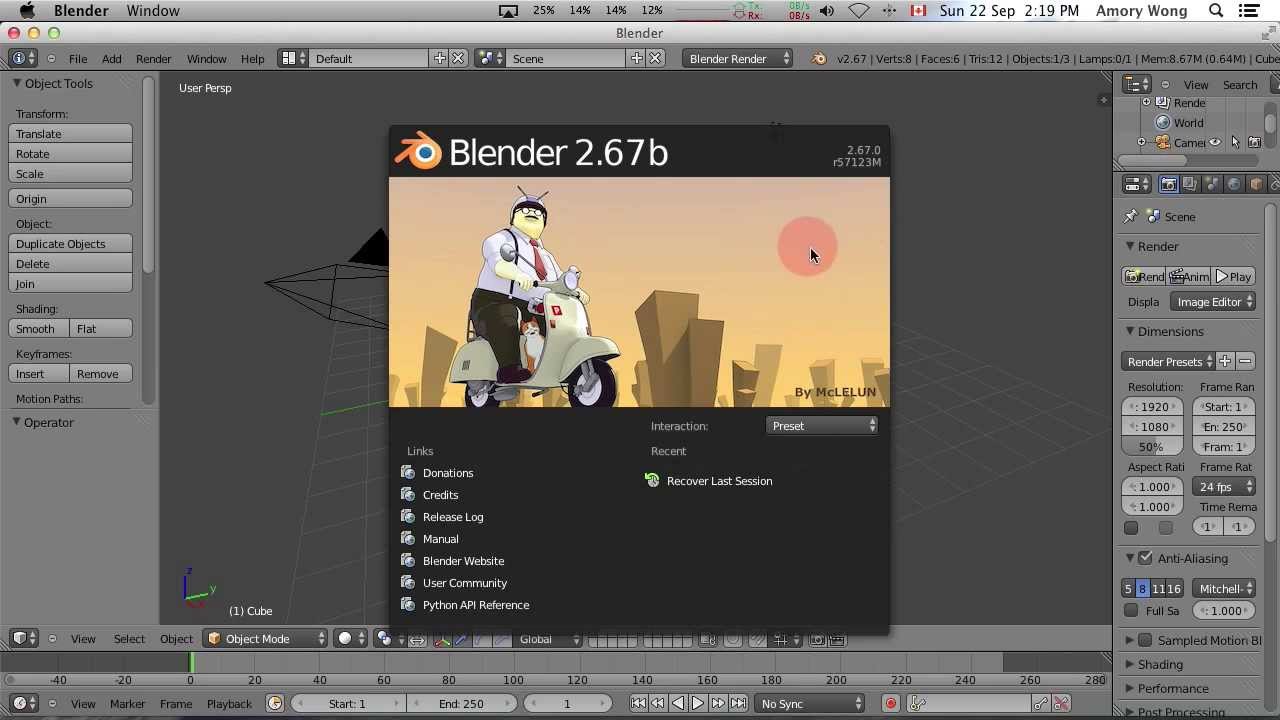 how to get into front view mode on blender on mac