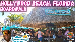 Walking The Hollywood Beach Broadwalk In Florida | Nick's Bar & Grill | Florida Beaches