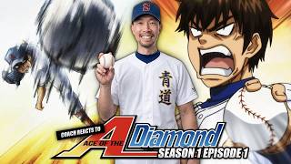 The One Pitch | Coach Reacts to Ace of Diamond S1 E1