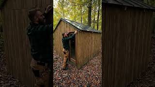 I built a Secret Forest Cabin from FREE Pallets! 🌲🏗️