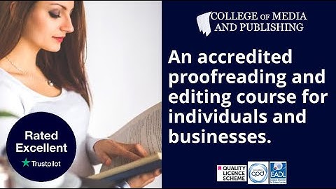 Proofreading and editing course video