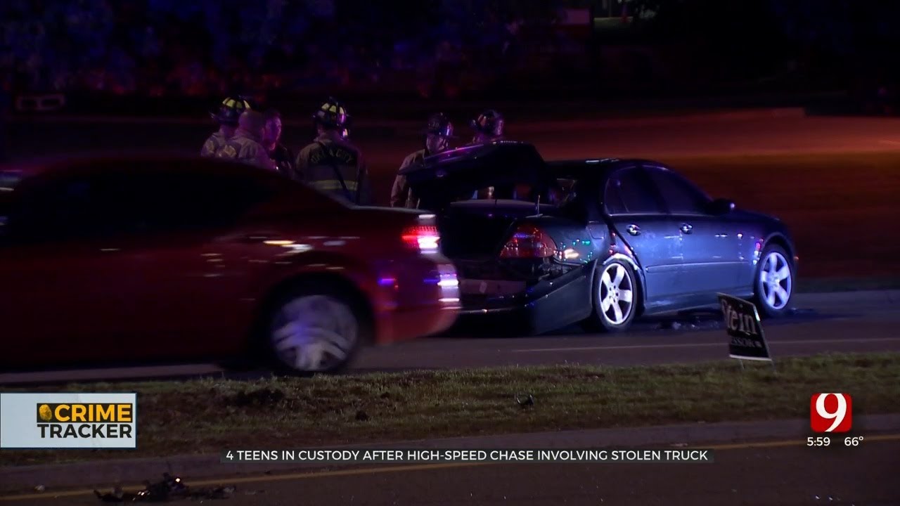 4 Teens In Custody After High-Speed Pursuit, Crash - YouTube