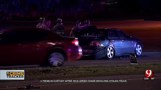 4 Teens In Custody After High-Speed Pursuit, Crash