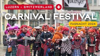 Carnival Festival in Luzern Switzerland | Fasnacht 2024