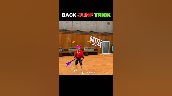 How to perform back jump in free fire | ff tricks💀