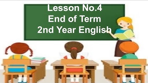 End of Term | 2nd Year English | David Daiches | Qaiser Sajjad
