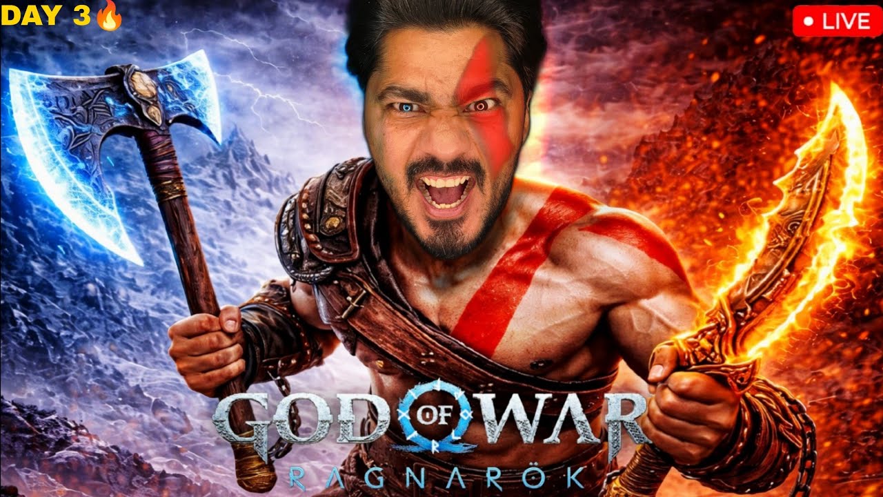 God of War Ragnarök – Give Me No Mercy 🔥 Brutal Boss Fights | Alva, Vanadis & Nidhogg | Day 3 LIVE