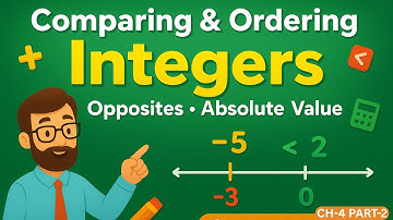 Comparing & Ordering Integers | Opposites & Absolute Value | Class 6 Maths
