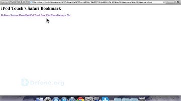 iOS 7 iPod Touch 5 Recovery: Retrieve iPod Touch 5 Lost Data like Bookmark Directly on iOS 7