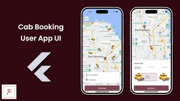 Online Cab Booking App UI in Flutter | Uber Clone in Flutter | User App | CabCatch