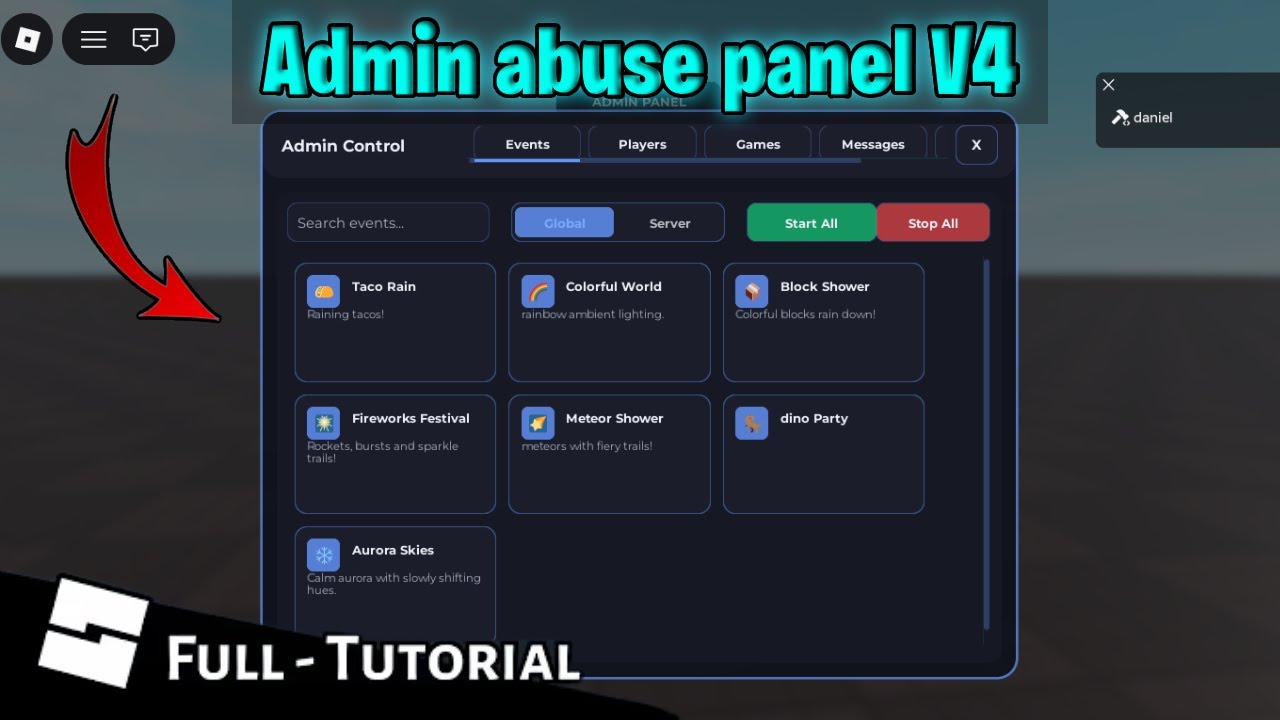 how to make Admin abuse panel V4 | Roblox Studio Tutorial - YouTube