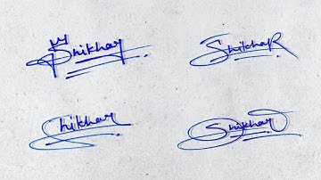 ✅ Shikhar name signature style | S signature style | Requested signature style | S signature