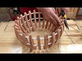 Amazing Handcrafted Woodworking From Discarded Logs // Build Wooden Planters Unique And Beautiful