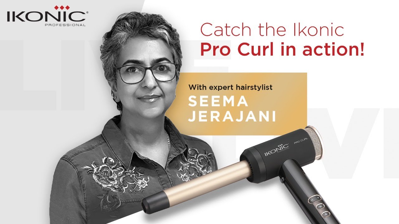 Tutorial by Seema V. Jerajani | Creating classic curls using Ikonic Pro Curl