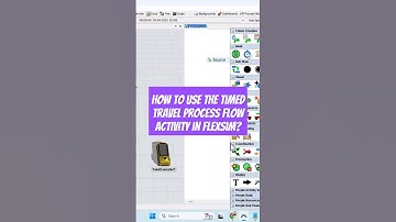 How to use the New Timed Travel Process Flow Activity in Flexsim