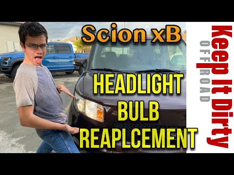 Scion xB Headlight bulbs Replacement - High & Low beams