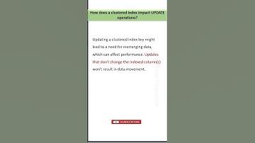 Most Asked Clustered Index questions in SQL Server #sql #interview #shorts