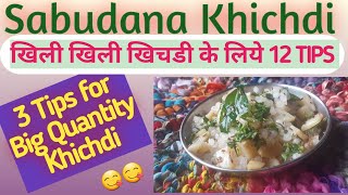 12 TIPS For NON STICKY Sabudana Khichdi Recipe | 3 TIPS For Big Quantity |Perfect Authentic,Tasty ??