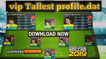 VIP Tallest players profile.dat in | Dream League Soccer 2019