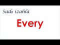 İngilis dili - Every