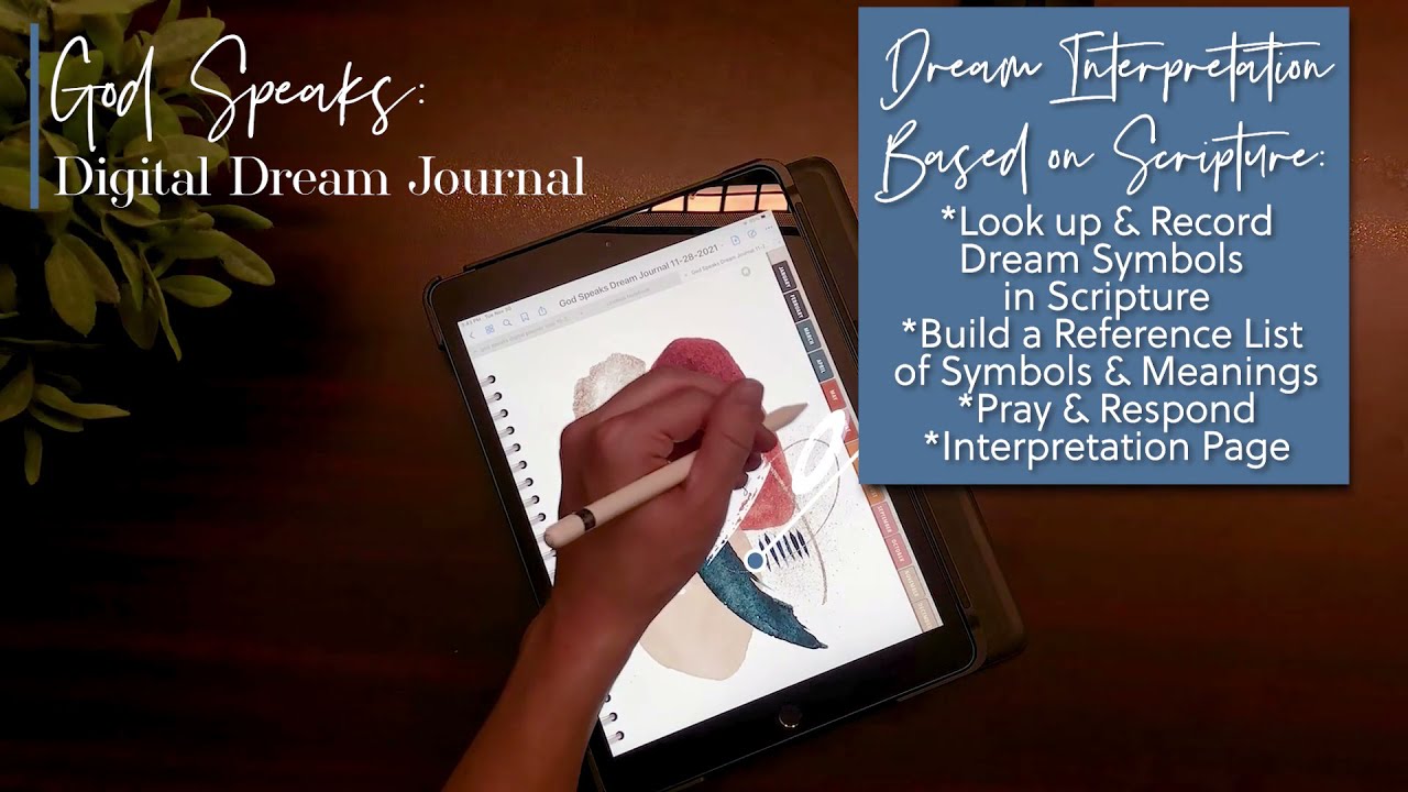 NEW: God Speaks: Digital Dream Journal for Tablets (for use with Goodnotes, Noteshelf apps)