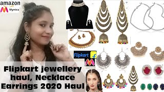 Flipkart jewellery haul Amazon  Jewellery review Earrings | Necklace set Zaveri pearls #myntra