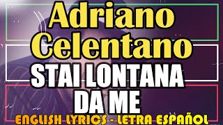 STAI LONTANA DA ME - Adriano Celentano 1962 (Letra Español, English Lyrics, Testo italiano) Resimi