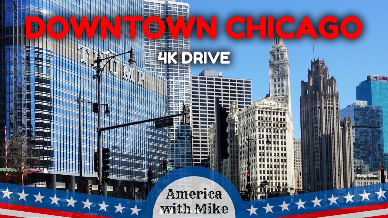 Chicago, Illinois - From Skyline Walk to Downtown: 4K Drive