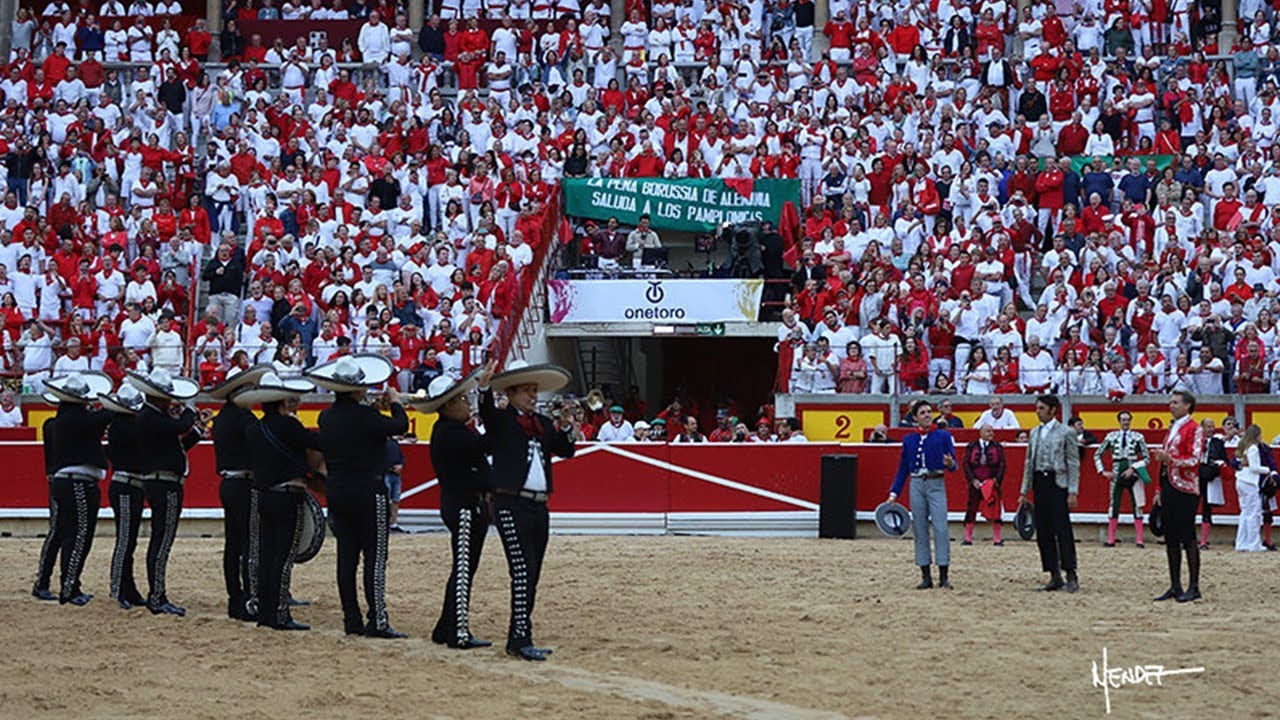 SAN FERMÍN 2024 -2do festejo | Mariachis para Pablo Hermoso de Mendoza en su despedida de Pamplona
