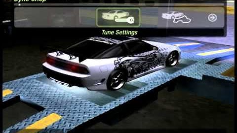 Nfsu2  - 240sx set up for Dyno run (world Record)