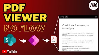 Canvas App: View PDF stored in SharePoint Document Library | No Flow screenshot 5