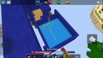 I MADE MY OWN SWIMMING POOL IN BED WARS- BLOCKMAN GO....