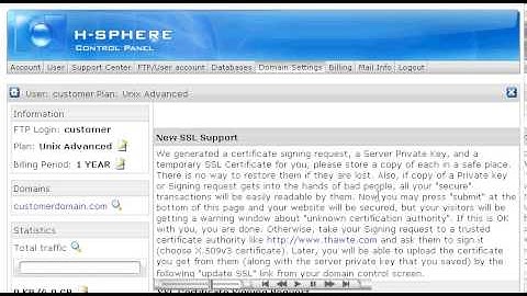 How to use SSL Certificates in H-Sphere - Host Department LLC