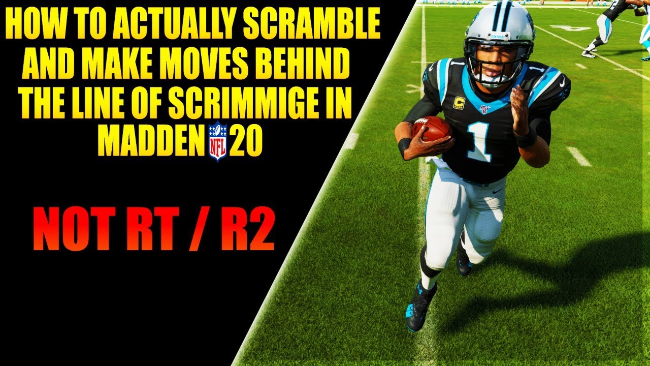 MADDEN 20 How To Actually Scramble NOT R2 / RT 
