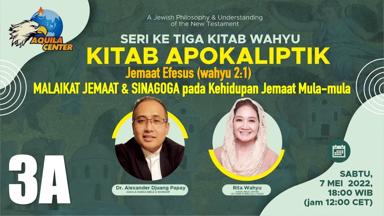 Kitab Wahyu: MALAIKAT JEMAAT & SINAGOGA pada Kehidupan Mula-mula (Sesi-03A)