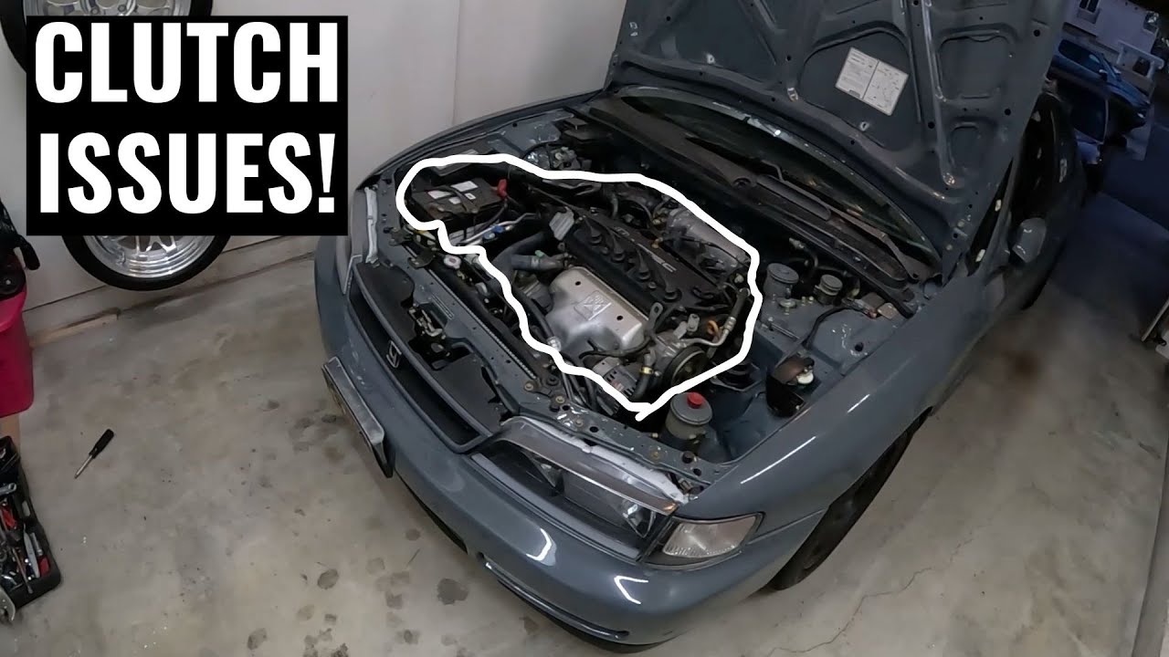 1995 Honda Accord Master & Slave Clutch Cylinder Hangs! - YouTube