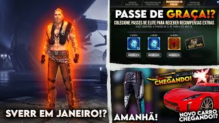 PASSE DE GRAÇA!? PERSONAGEM SVERR, NOVO CARRO!? NOVA ARMA FACA, CALÇA ANGELICAL AMANHÃ E MAIS!