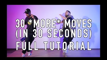 House Dance Tutorial - 30 MORE Moves in 30 Seconds FULL TUTORIAL (Watch Till The End!)