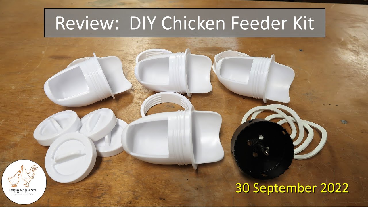 Review DIY Chicken Feeder Kit YouTube