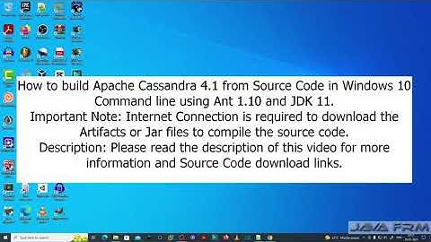How to build Apache Cassandra 4.1 from Source Code in Windows 10 Command line using Ant 1.10, JDK 11